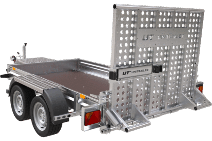 Bauanhänger für den Transport eines Minibaggers – UNITRAILER STARK 3 260
